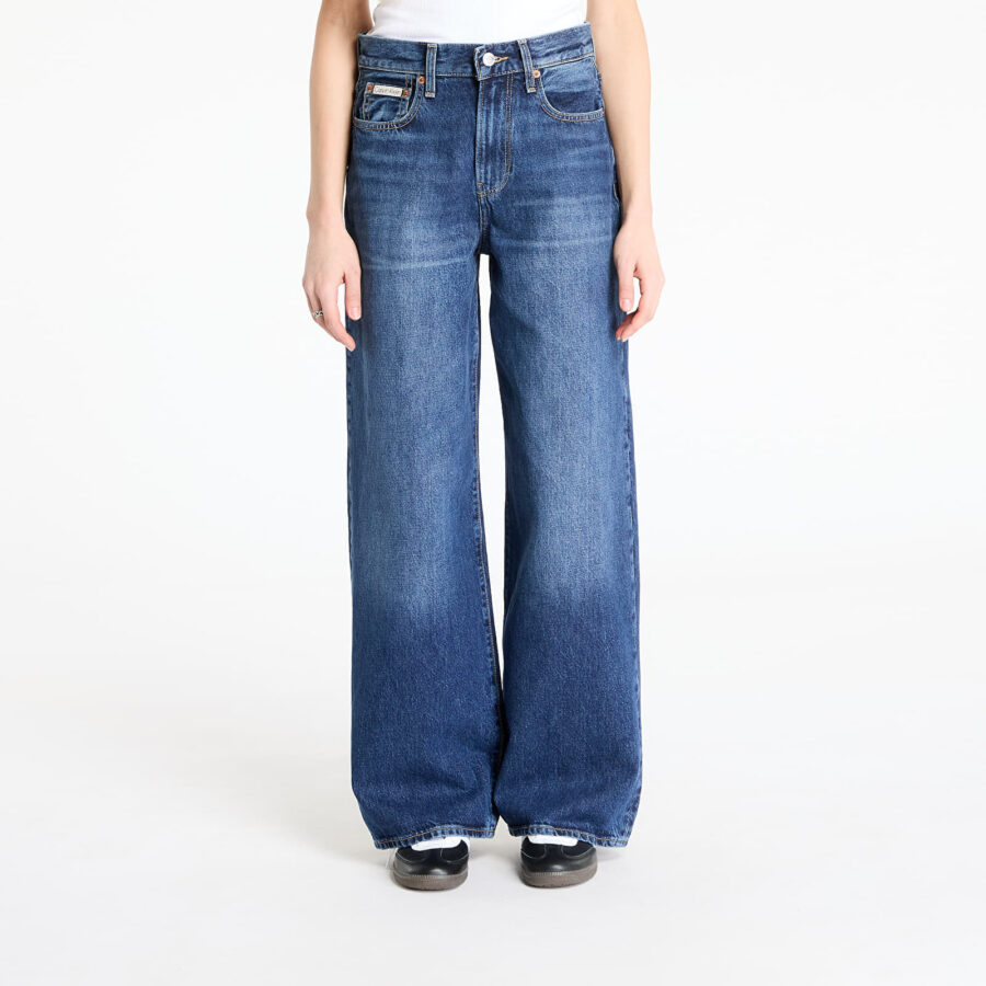 Farmer Calvin Klein Jeans The Wide Leg Tinted Jeans Blue 25-alacsony-ár