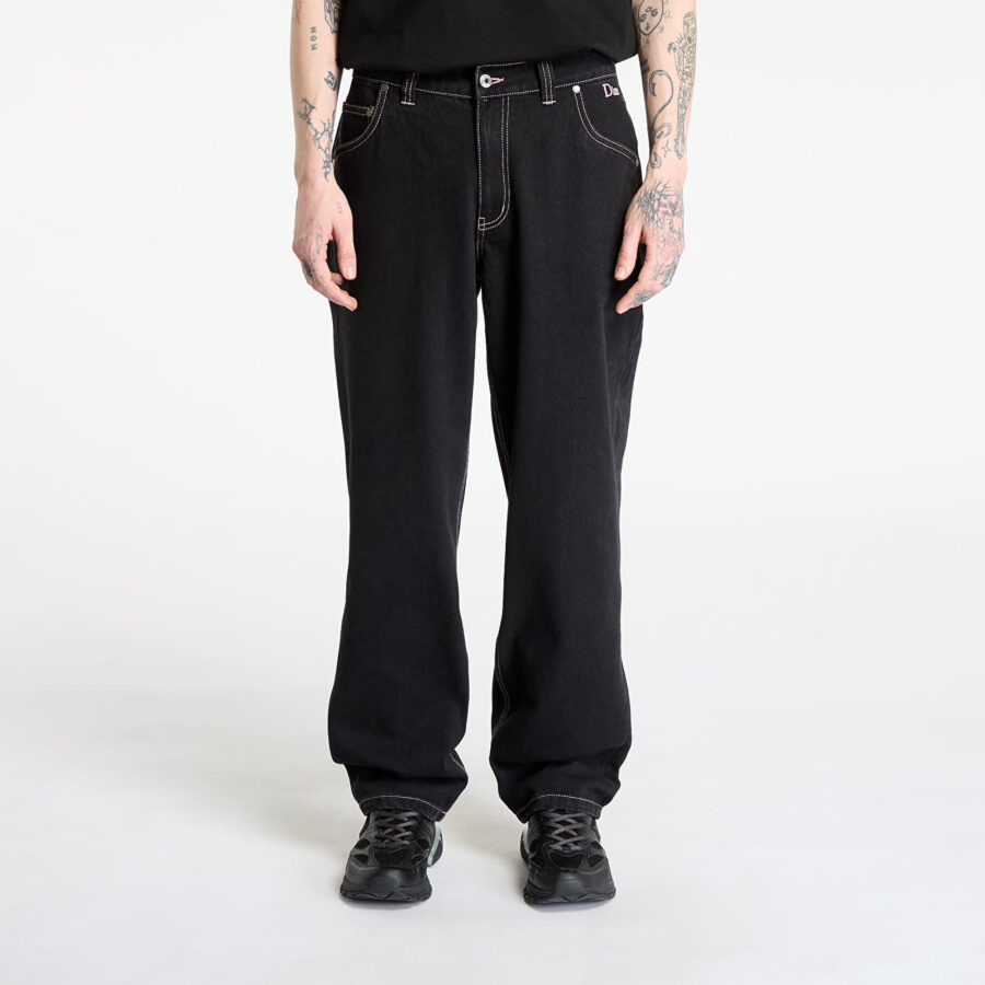 Farmer DIME Classic Relaxed Denim Pants Black/ Contrast Stitch 30-alacsony-ár