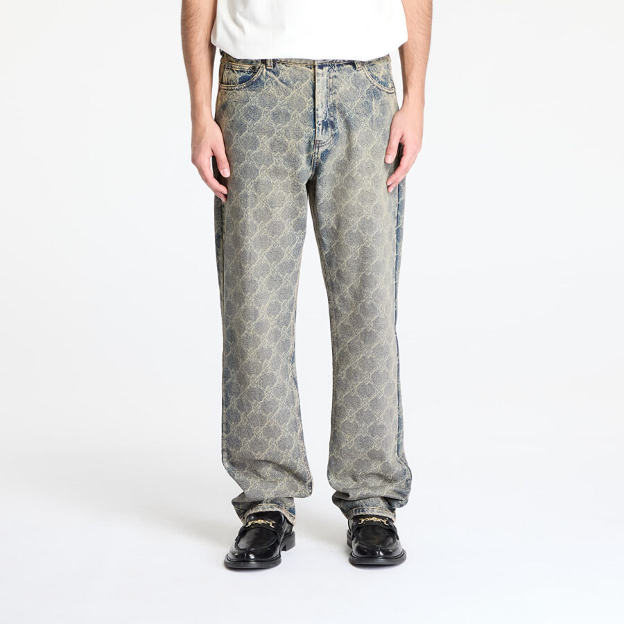 Farmer Daily Paper Shield Laser Washed Jeans Blue M-alacsony-ár