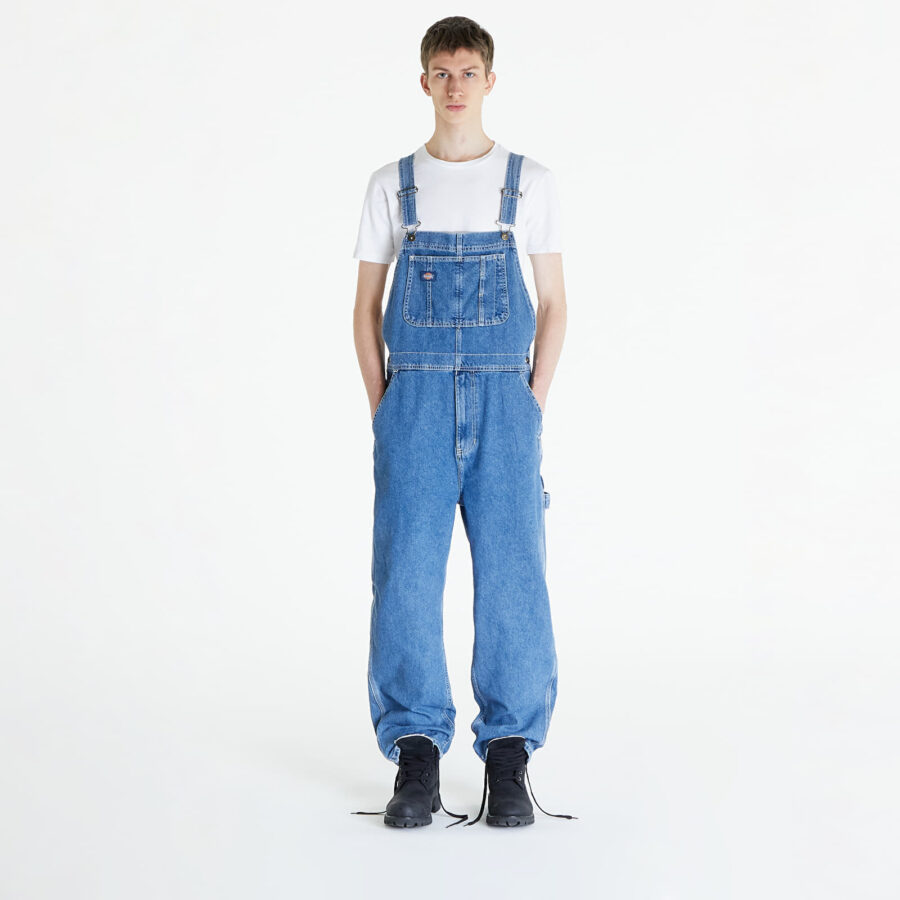 Farmer Dickies Classic Denim Bib Classic Blue M-alacsony-ár