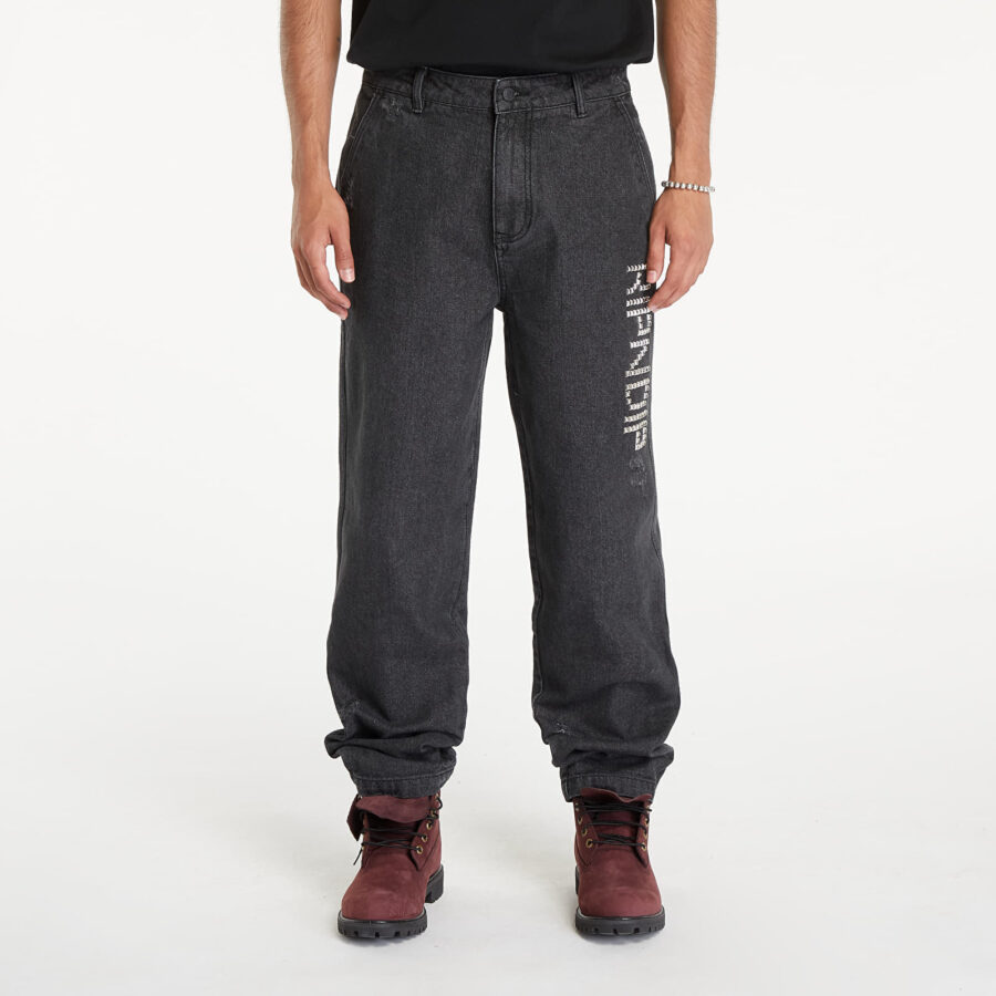 Farmer RIPNDIP Rockstar Distressed Denim Pants Black XS-alacsony-ár
