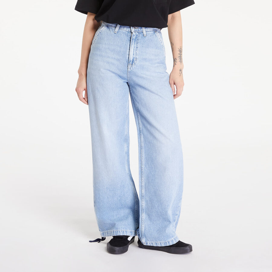 Farmer Tommy Jeans Claire Varsity High Rise Wide Tie Hem Jeans Denim Light W27/L30-alacsony-ár