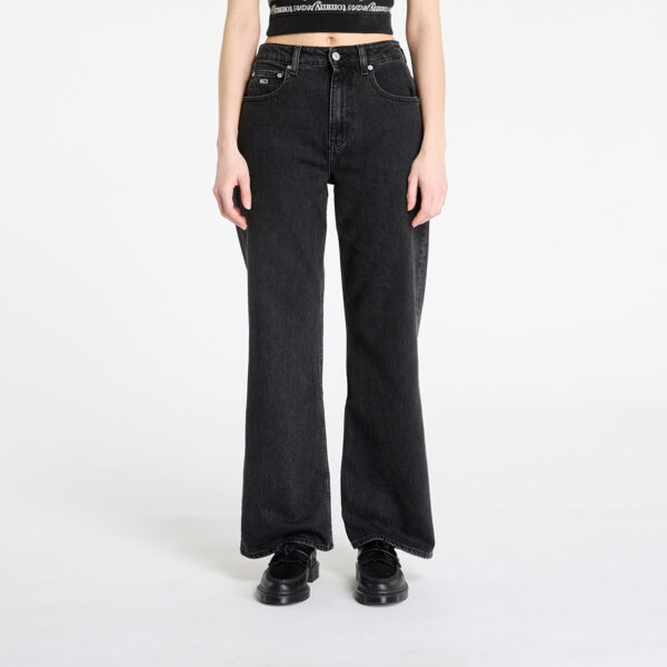 Farmer Tommy Jeans Mia Mid Rise Relaxed Straight Jeans Denim Black W26/L30-alacsony-ár
