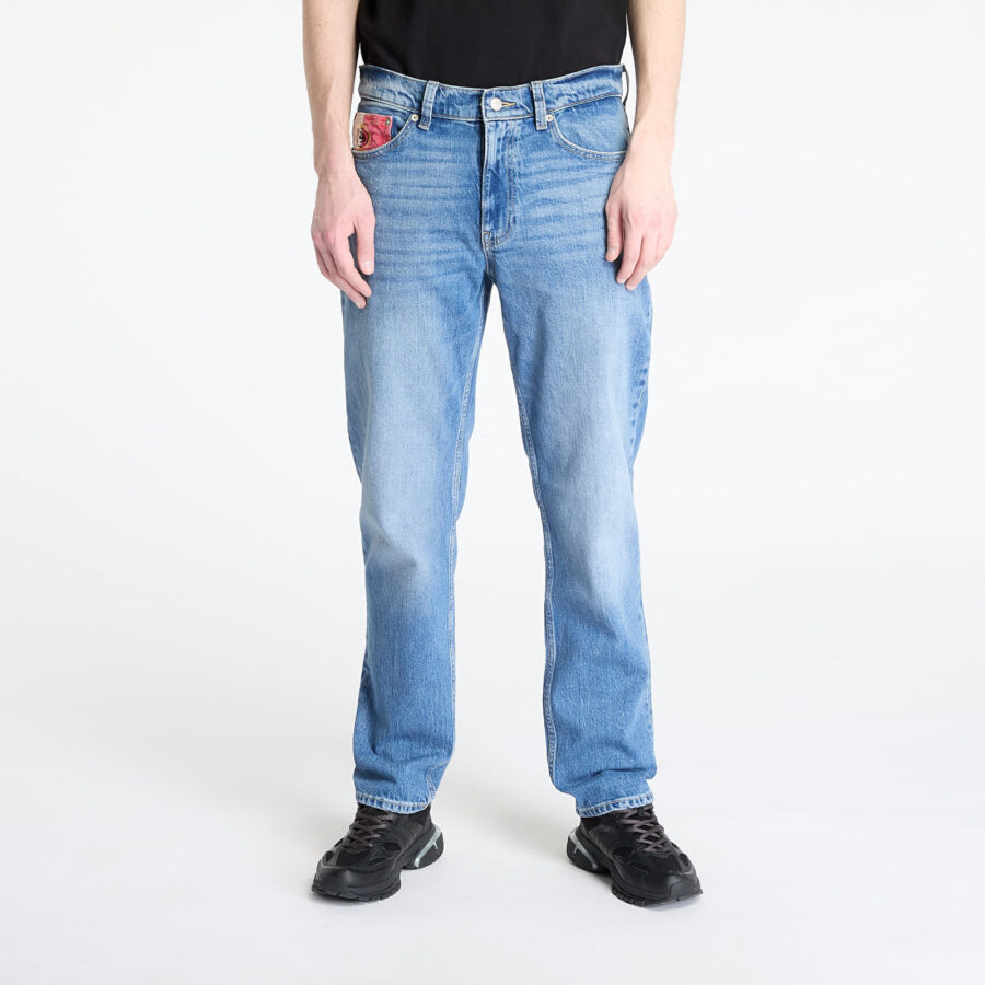 Farmer Tommy Jeans Ryan Slim Straight Jeans Denim Medium W29/L32-alacsony-ár