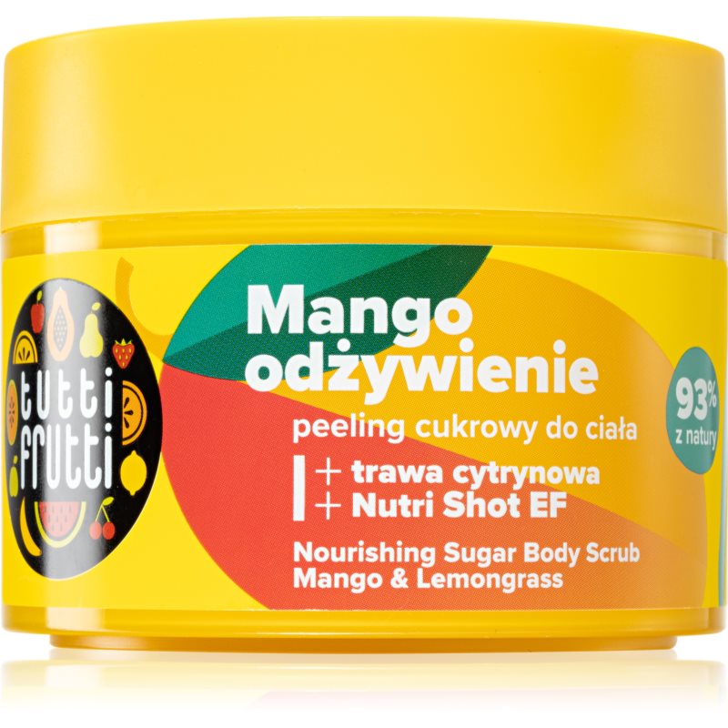 Farmona Tutti Frutti Tango Mango cukor peeling a bőr táplálására és a gyengéd tisztítására Mango & Lemongrass 300 g-Ár