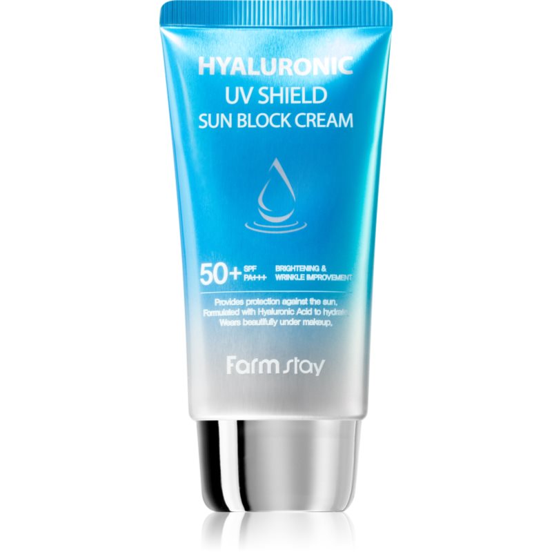 Farmstay Hyaluronic UV Shield Sun Block Cream ápoló arckrém hialuronsavval SPF 50+ 70 g-Ár