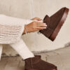 Fashion Suede Low Snow Boots Brown Nucca