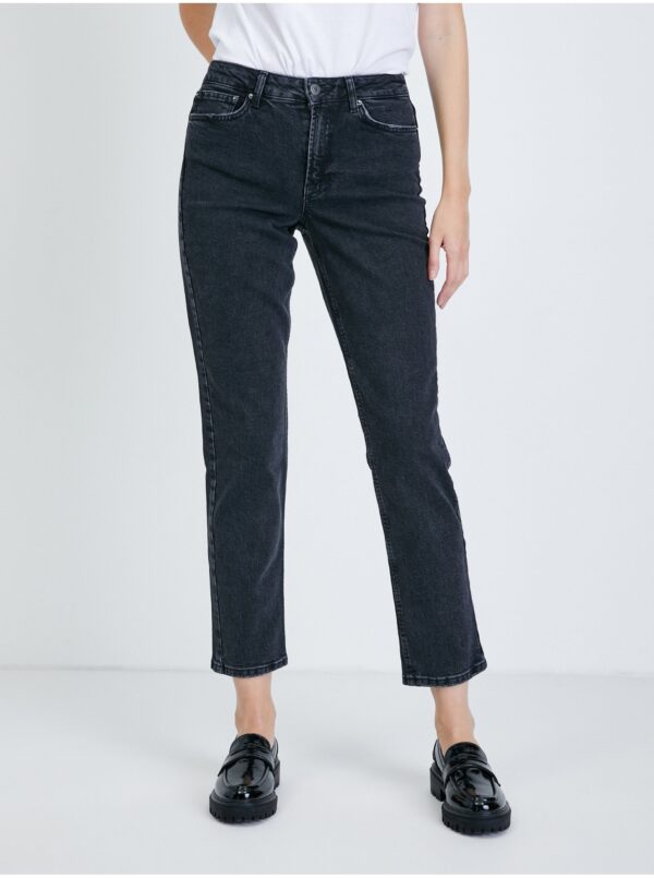 Fekete egyenes szabású farmer VERO MODA Sara