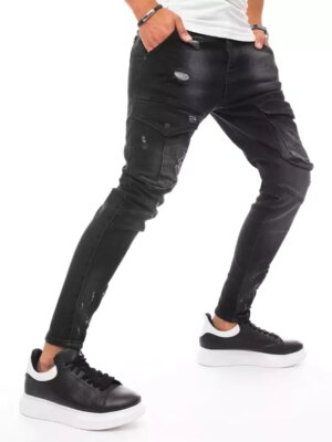 Fekete férfi jogger farmernadrág Dstreet