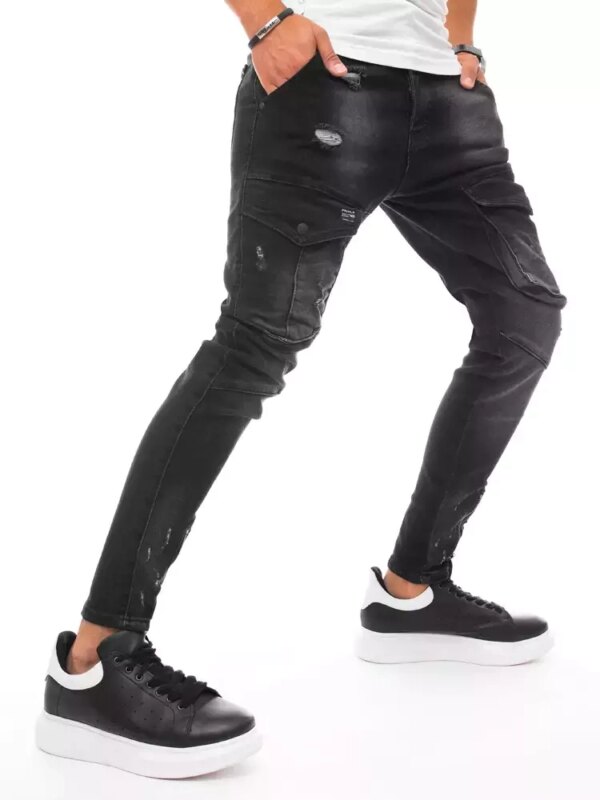 Fekete férfi jogger farmernadrág Dstreet