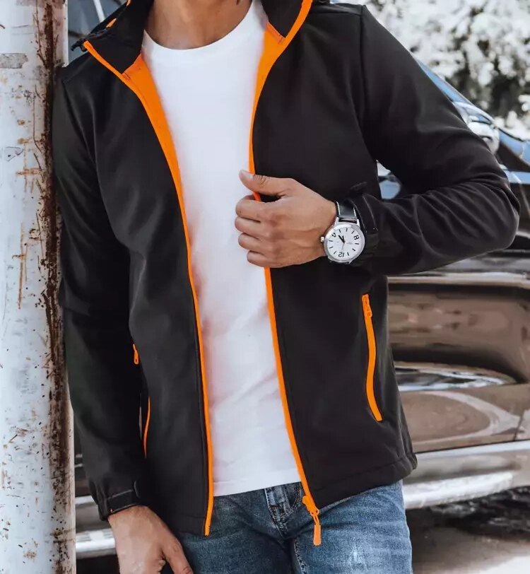 Fekete férfi softshell dzseki Dstreet