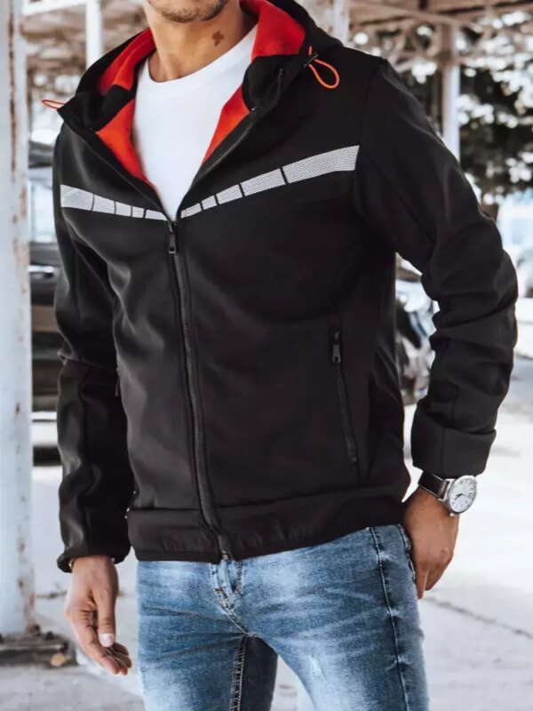 Fekete férfi softshell dzseki Dstreet