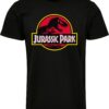 Fekete póló Jurassic Park logóval