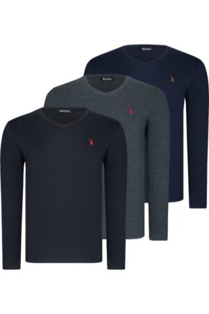 Férfi 3 darabos póló csomag dewberry