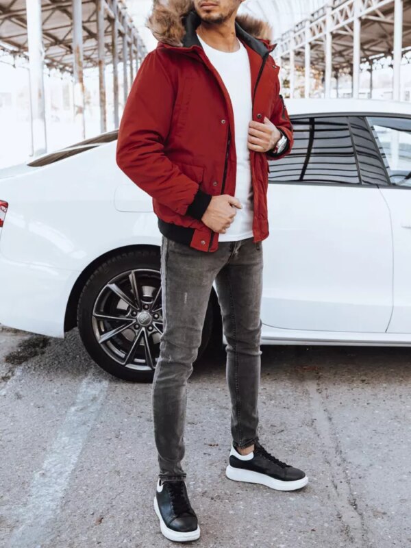 Férfi dzseki DStreet Burgundy