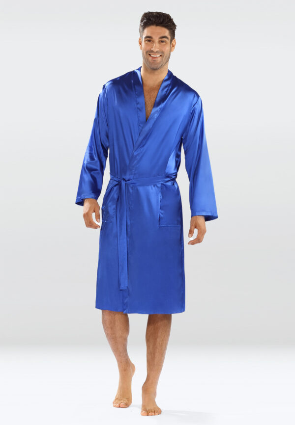Férfi fürdőköpeny DKaren DKaren_Male_Housecoat_Christian_Cornflower