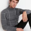 Férfi garbó Trendyol Collar