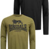 Férfi hosszú ujjú póló Lonsdale 115087-Black/Olive