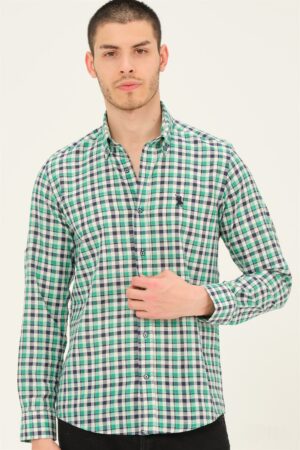 Férfi ing dewberry Green