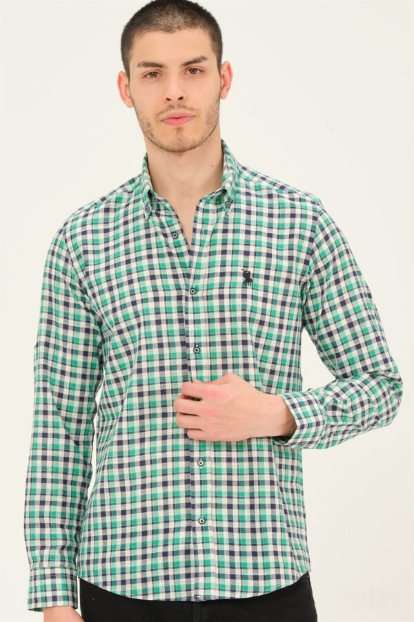 Férfi ing dewberry Green