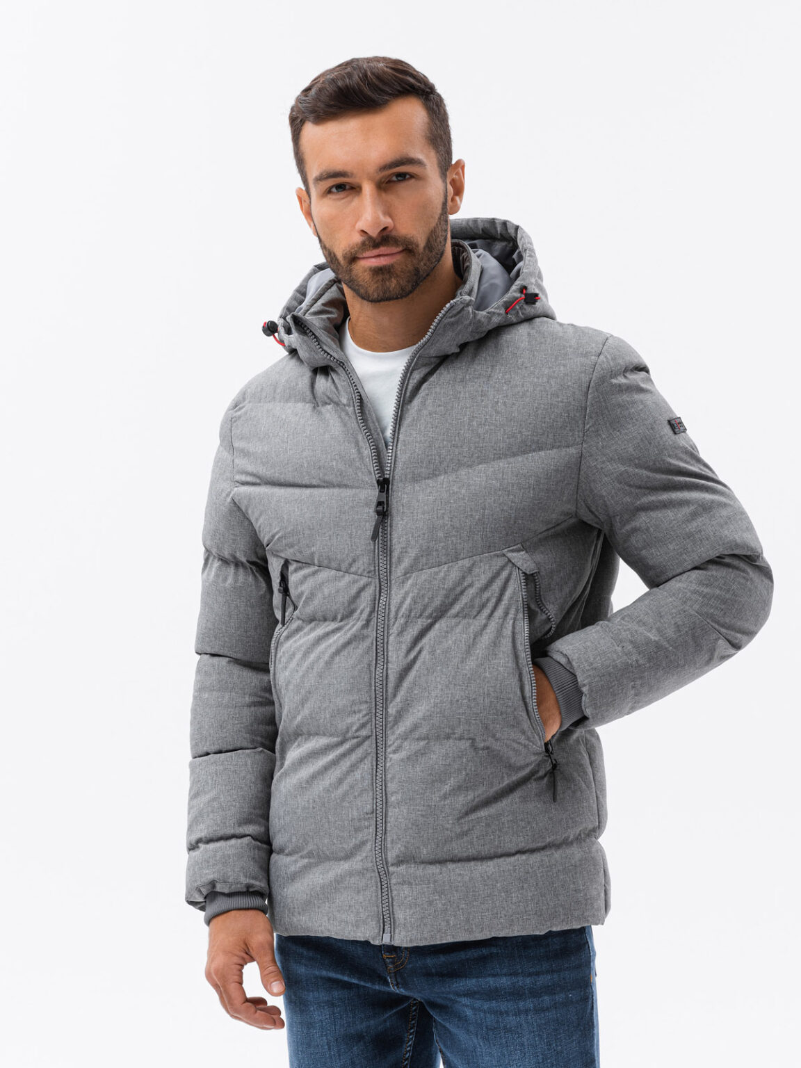 Férfi kabát Ombre C552/greymelange