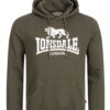 Férfi kapucnis pulóver Lonsdale 117033-Green/White