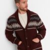 Férfi kardigán Trendyol Patterned