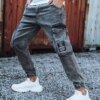 Férfi katonai jogger farmernadrág sötétszürke színben Dstreet