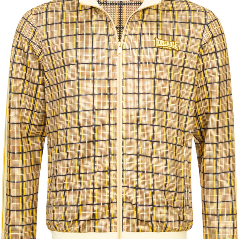 Férfi melegítő együttes Lonsdale 117442-Yellow/Brown/Ecru