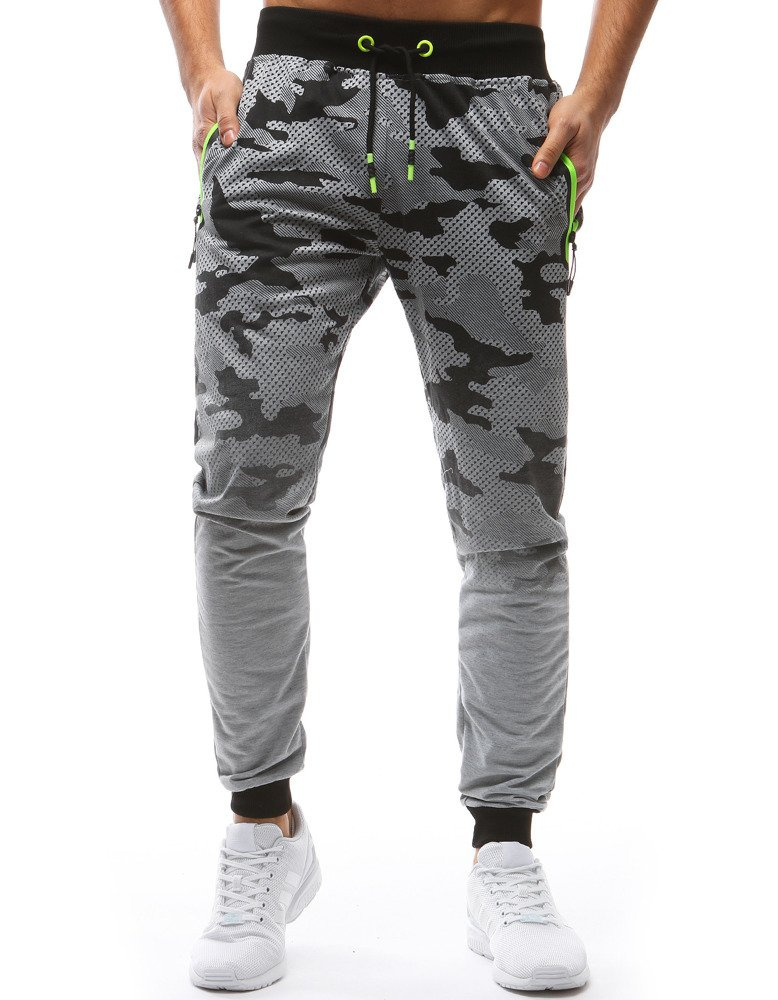 Férfi melegítőnadrág camo világoszürke Dstreet