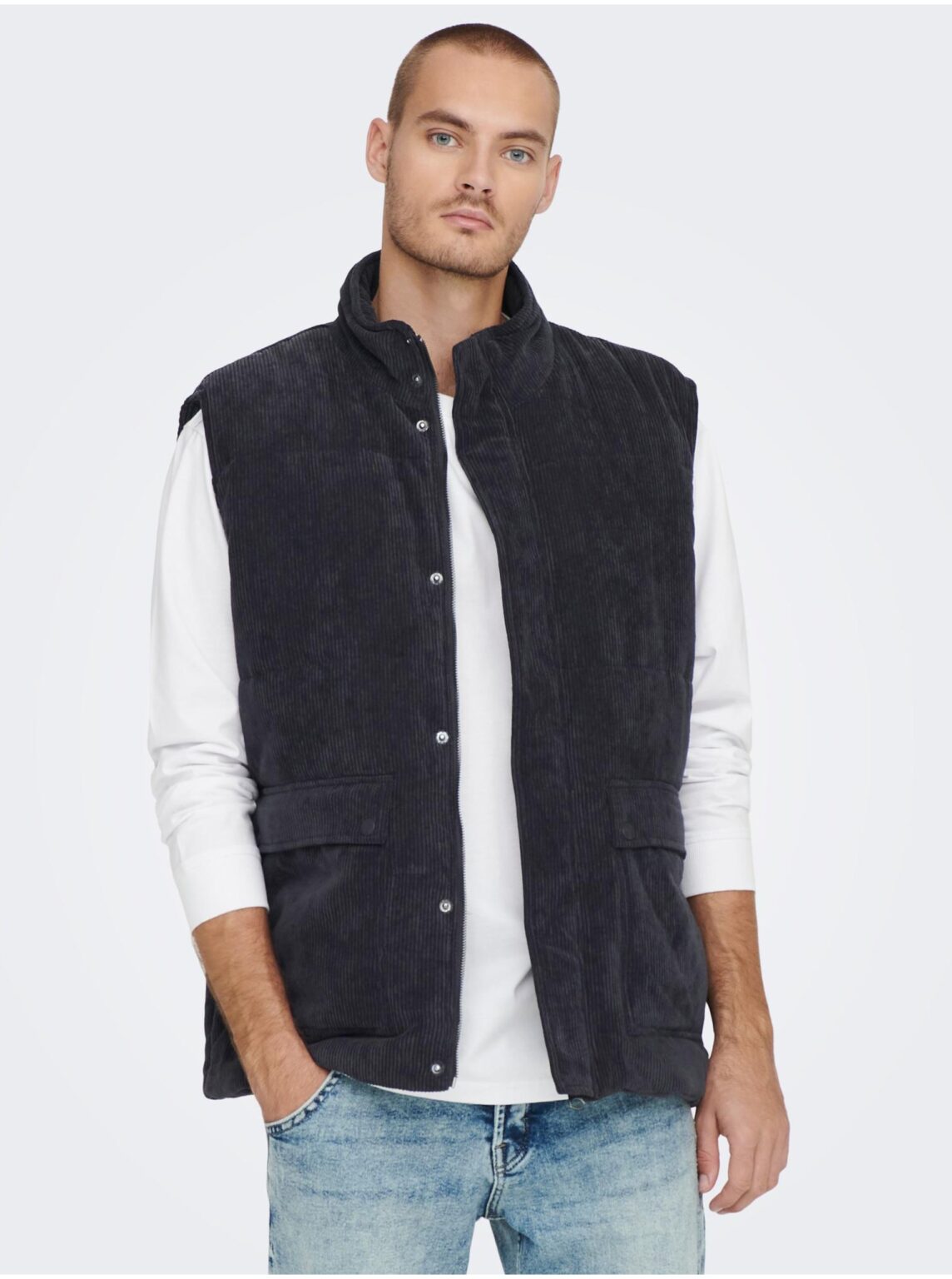 Férfi mellény Only Zip-Up