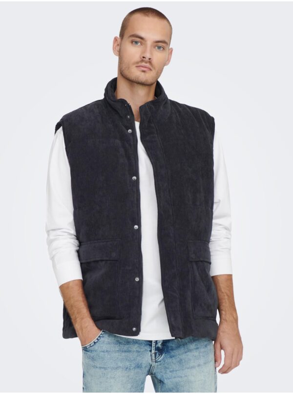 Férfi mellény Only Zip-Up