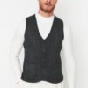 Férfi mellény Trendyol Slim Fit