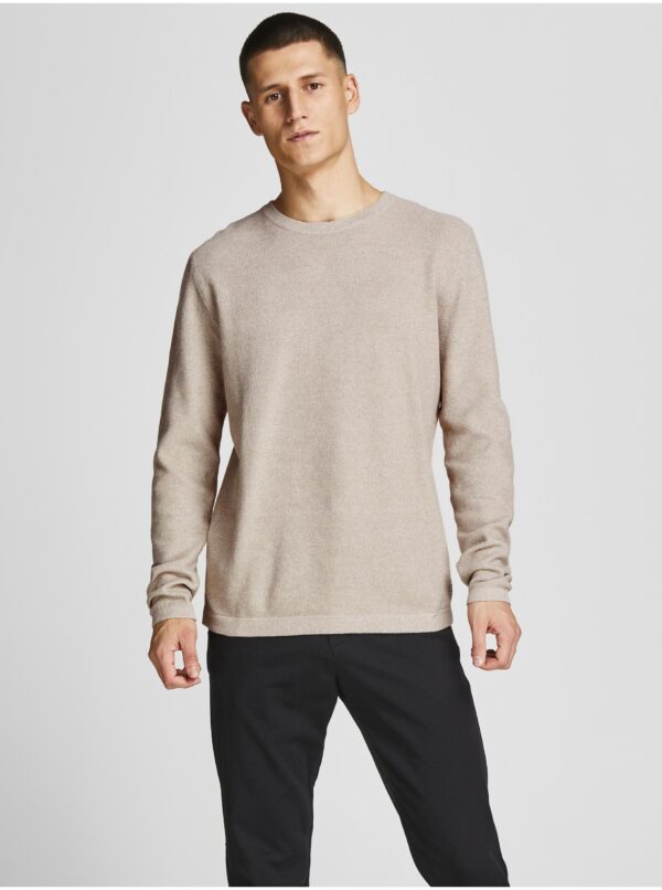 Férfi pulóver Jack & Jones Beige