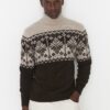 Férfi pulóver Trendyol Jacquard