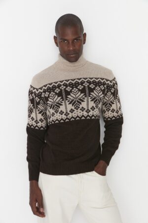 Férfi pulóver Trendyol Jacquard