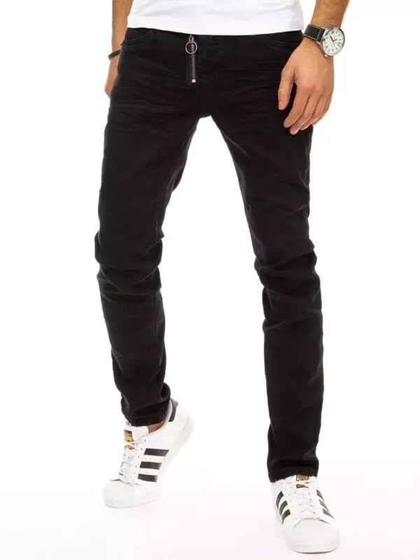 Férfi slim fit farmernadrág fekete színben Dstreet