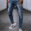 Férfi slim fit farmernadrág kék színben Dstreet