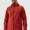 Férfi softshell dzseki kapucnival piros 4F 4FWAW24TSO