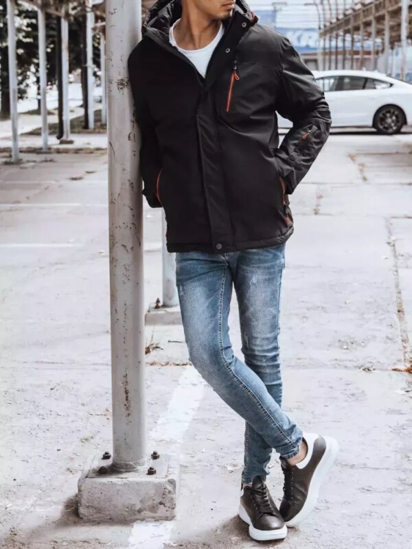 Férfi téli dzsekik fekete Dstreet
