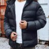 Férfi téli dzsekik gránátkék Dstreet