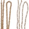 Figaro Chain and Singapore 2-Pack Chain - Gold Colors
