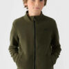 Fiú Fleecing Gallérral 4F Khaki 4FJWMM00TFLEM245-36S