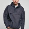 Fleece Pull Over Windbreaker Navy