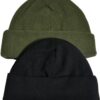 Fleece beanie 2-pack tiniolive/black