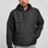 Fleece tug-of-war windbreaker black