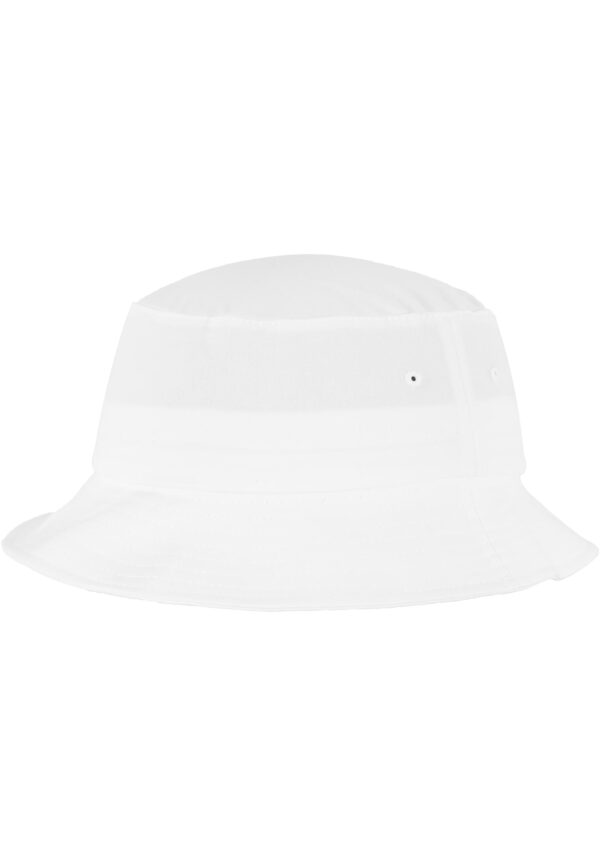 Flexfit Cotton Twill Bucket White Hat
