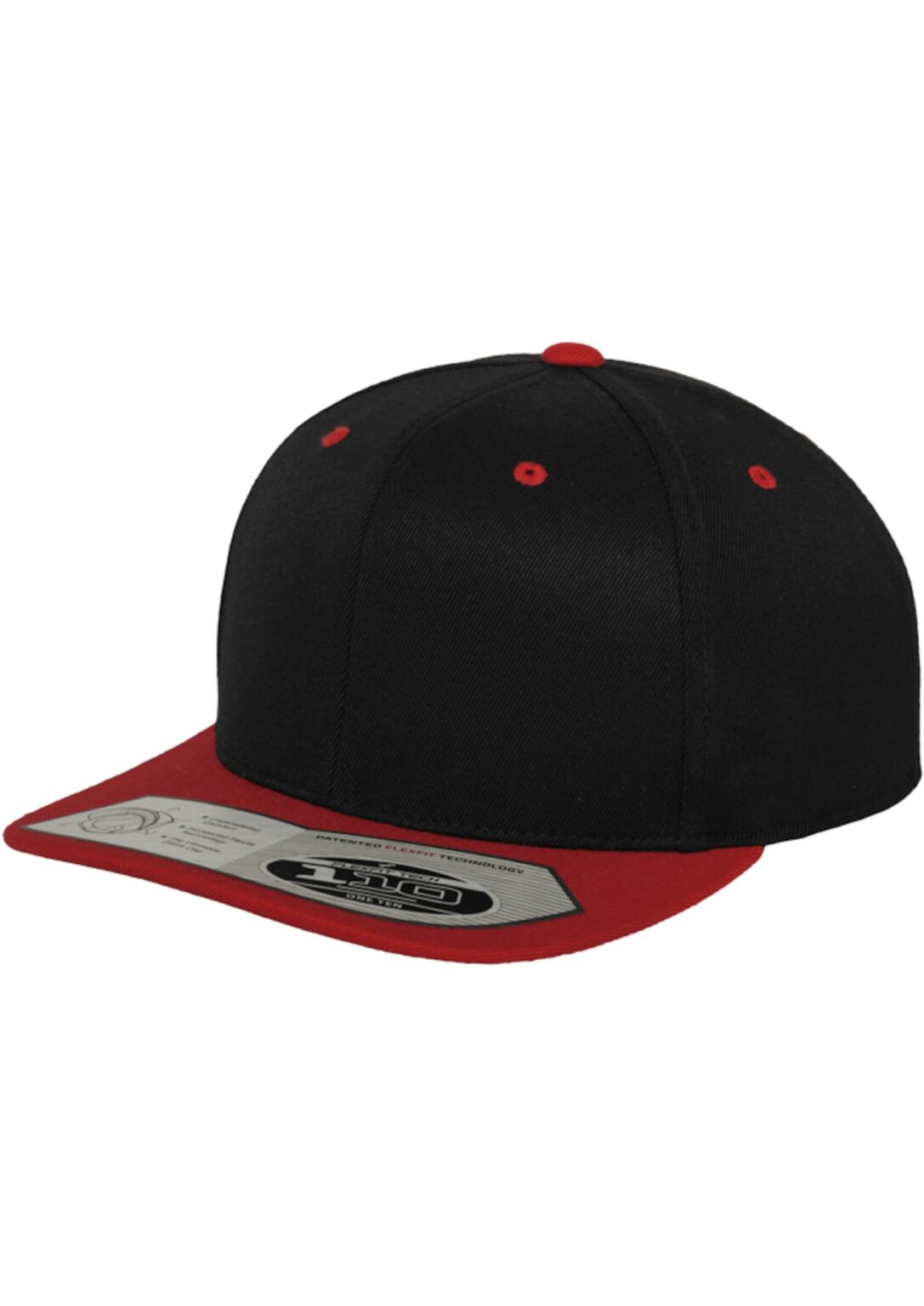 Flexfit Sapkák '110 Fitted'  tűzpiros / fekete