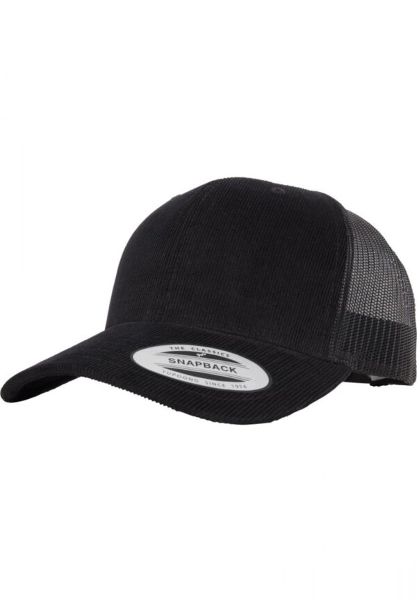 Flexfit Sapkák 'Corduroy Retro Trucker'  fekete