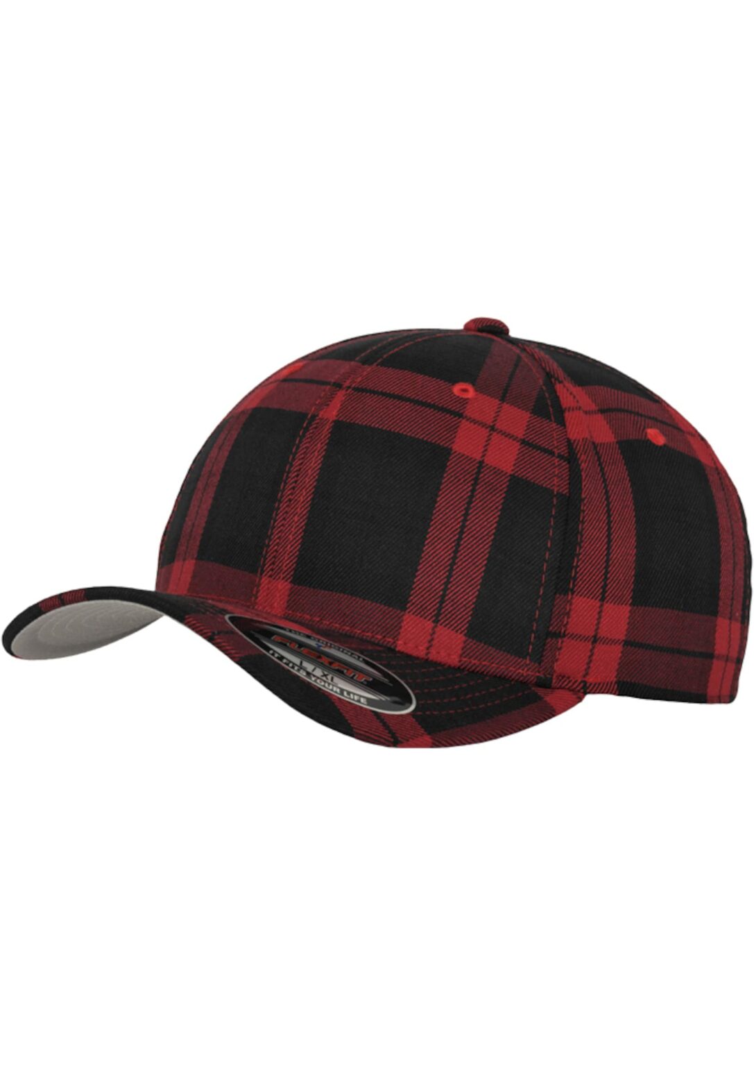 Flexfit Sapkák 'TARTAN PLAID'  piros / bordó / fekete